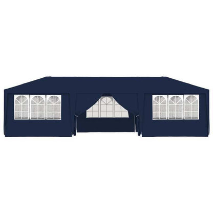 Partytent – Feesttent – Paviljoen – Tuintent – Vouwtent – Blauw – 4x9 Meter – Waterbestendig Polyester 90 g/m²