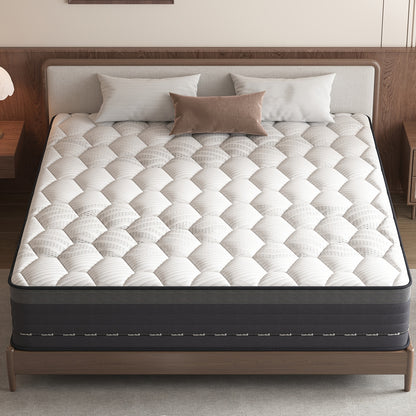 Matras – Pocketveringmatras – 7-Zones Matras – Hybrid Matras – Tweepersoonsmatras – Medium Stevig – 140x200 cm – Ademend & Ergonomisch