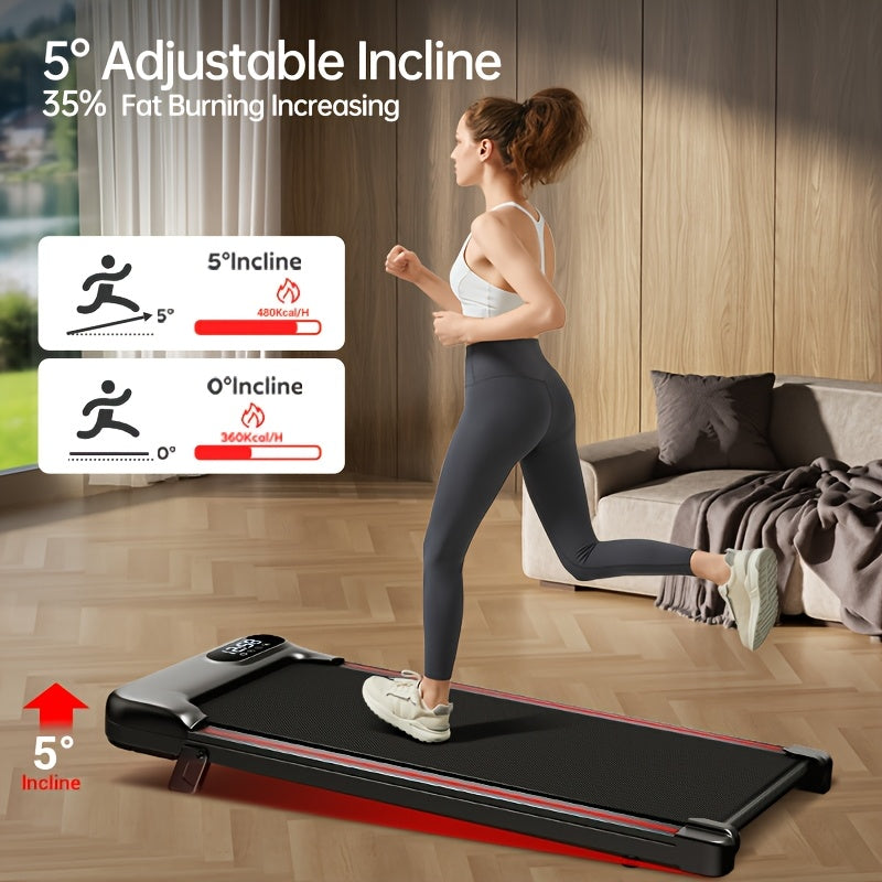 Wandelloper – Loopband – Loopmachine – Hometrainer – Treadmill – Draagbaar & Compact – Stil Met 5% Hellingsfunctie