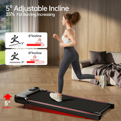 Wandelloper – Loopband – Loopmachine – Hometrainer – Treadmill – Draagbaar & Compact – Stil Met 5% Hellingsfunctie