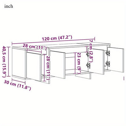 Tv meubel – Tv kast – TV Meubel – TV Dressoir – Media Meubel – Massief Eikenhout – 120x30x40,5 cm