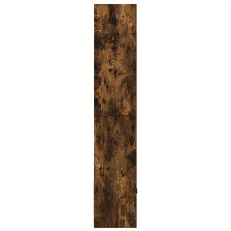 Bookshelf 70X36X189 Cm Made of Treated Wood in Smoked Oak Color. Vertical Shelves, Sturdy And Durable, Attractive, Ample Storage Space, Smooth Surface, Moisture-Resistant, Warp-Resistant, And Split-Resistant, Suitable for Off