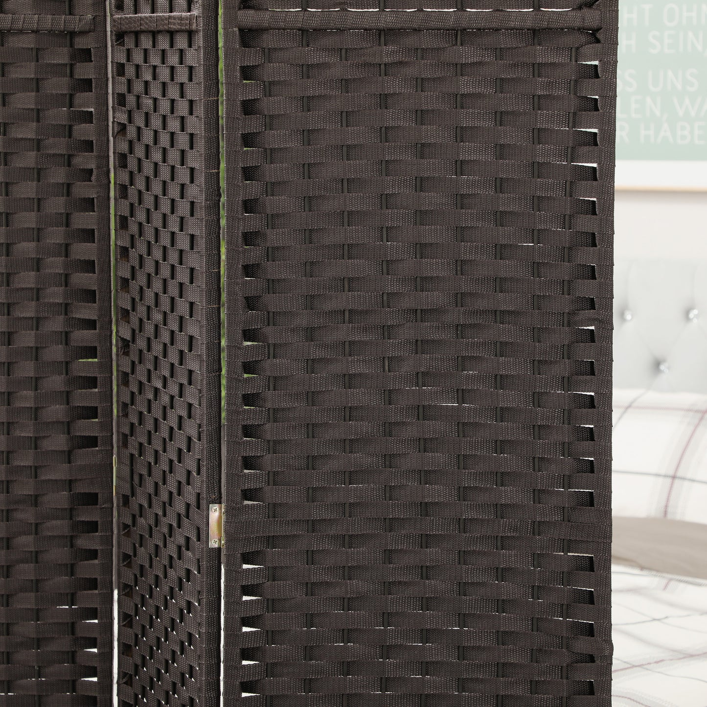 Kamerverdelersysteem – Kamerscherm – Roomdivider – Scheidingswand – Privacywand – 6-panelen – Opvouwbaar en Lichtgewicht – Bruin
