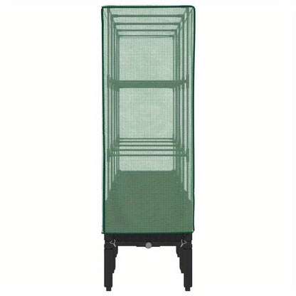 Plantenbak verhoogd met kashoes 160x40x140cm rattanlook