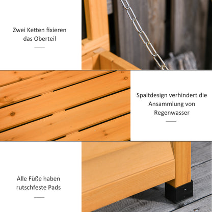 Opbergkist Tuin – Kussenbox – Opbergbox – Tuinkist – Tuinopslag – Weerbestendig – Stevig Vurenhout – Flip-Top Deksel – Antislip Voeten