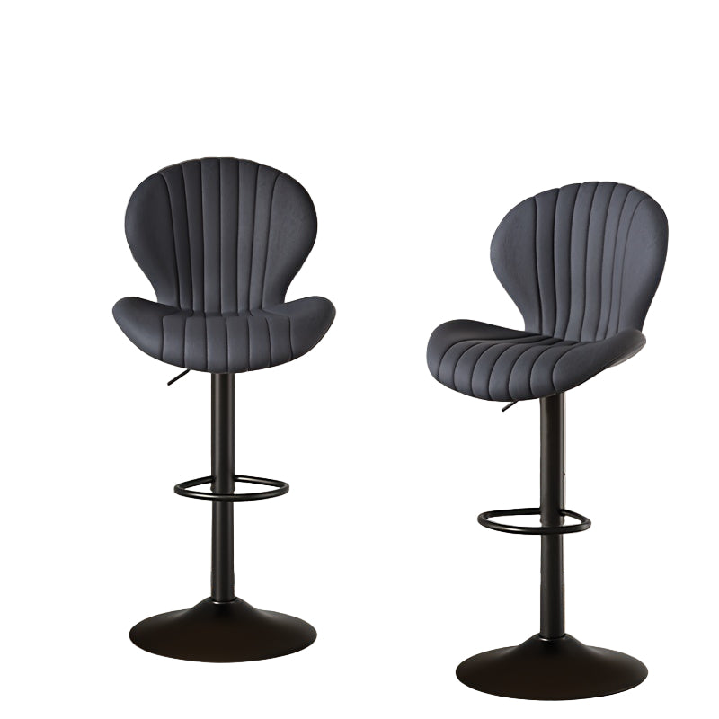 Barstoel – Barkruk – Barstoel Kruk – Barkrukken Set – Barstoel Met Rugleuning – Verstelbaar – Draaibaar – Kunstleren Zitting – Stijlvol Metalen Frame