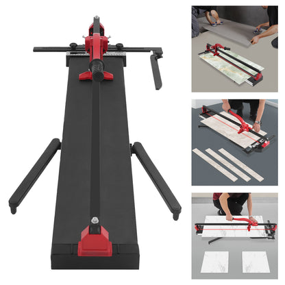 Tegelknipper – Tegelsnijder – Tegelsnijmachine – Tegel Snijder Handmatig – Rood – Infrared Richtlijn – Verstelbare Snijdikte 4-15mm