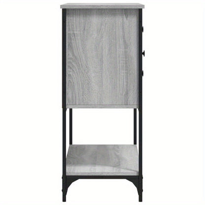 Sideboard 100X36X85 Cm Finished Wood Gray Sonoma