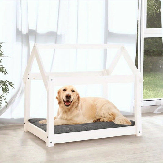 White Dog Bed 81x60x70cm Spacious and Transparent Clean and Beautiful Comfortable and Breathable Sturdy and Durable Versatile for Home Suitable for Small-Medium Dogs, Dog Bed Cosy, Extra Large Dog Beds, Elevated Pet Bed, Heav