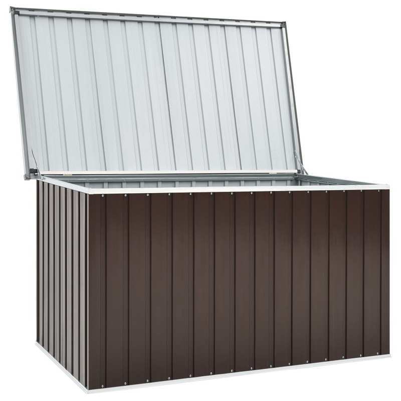 Tuinbox – Opbergbox – Kist – Tuinkist – Buitenopslag – Metaal – Zwart – Stevig – Clip-On Sluiting – 171x99x93 cm