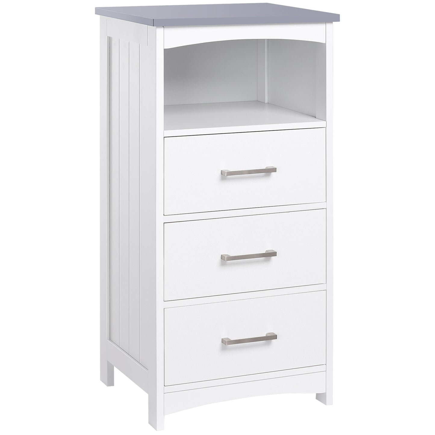 Badkamerkast – Opbergkast – Kolomkast – Wastafelonderkast – Spiegelkast – Compact 40x33x80 cm – MDF Spaanplaat Hoogwaardig