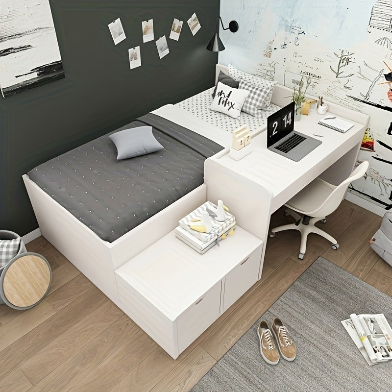 Minimalistisch Bedframe – Bedframe – Bedbodem – Bed Stevig – Slaapkamermeubel – Wit – Direct Gebruik – Duurzaam Bamboe