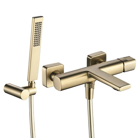 Wandkraan Bad – Badkraan Wand – Badkuipkraan – Douchekraan – Geborsteld Goud – Keramische Cartridge – Antikalk NEOPERL Aerator
