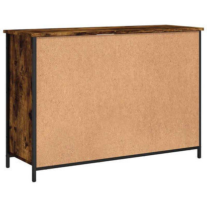 Dressoir – Sideboard – Kast – Opbergkast – Buffetkast – Gerookt Eikenhout – Compact Formaat 100x35x70 cm – Duurzaam En Functioneel Design