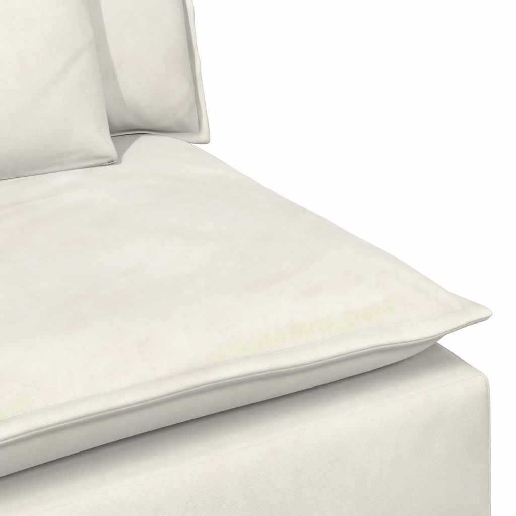 Hoekbank – Modulaire Bank – Loungebank – Zitbank – 3-zitsbank – Lichtgrijs – Polyester Bekleding – Stevig Metalen Frame