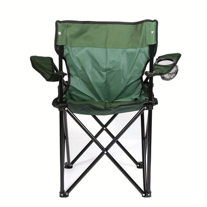Klapstoel – Vouwstoel – Opvouwbare Stoel – Eettafelstoel – Tuinstoel – Metalen Frame – Hoogwaardig Oxford-Stof – Draagvermogen 150 kg - Groen