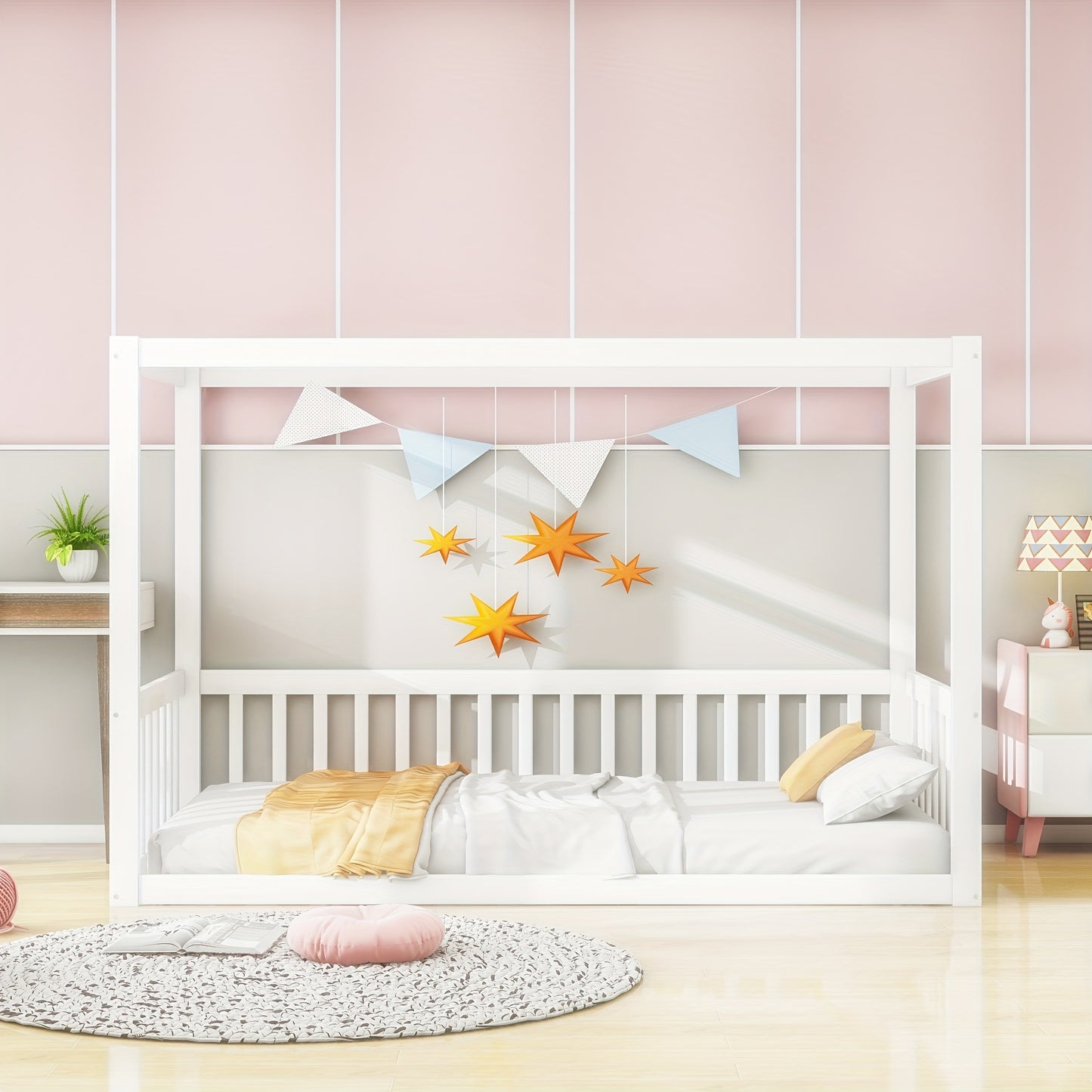 Canopy Bed 90 X 200cm, Bed Frame