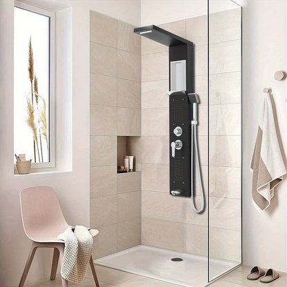 Shower Panel, Shower Set, Stainless Steel Shower System, Wall Mounted Shower Panel With Hand Shower