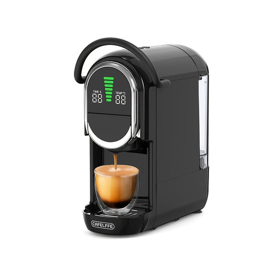 Koffiecupmachine – Capsulekoffiemachine – Espresso-apparaat – Koffiezetapparaat – Machine voor Koffiecapsules – 4-in-1 Compatibel met Diverse Capsules – 19 Bar Pomp met LCD Display