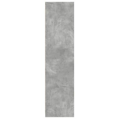 Kledingkast – Garderobekast – Kleerkast – Opbergkast – Dichte Kast – Betonlook – Compact 50x50x200 cm – Hoogwaardig Verwerkt Hout