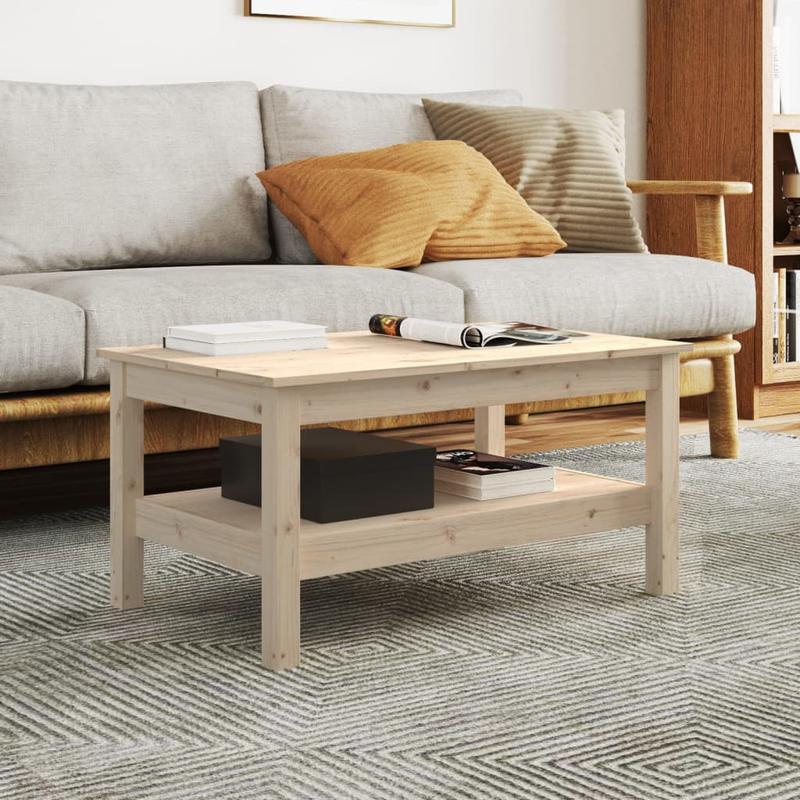 Bijzettafel – Salontafel – Koffietafel – Banktafel – Receptietafel – Massief Pine Hout – 80x50x40 cm – Stevig & Duurzaam