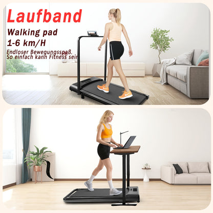 Loopband – Walking Pad – Wandelband – Wandelmachine – Treadmill – Inklapbaar – Verstelbare Helling 0-6% – Stil 1-6 km/u met LED Display en Afstandsbediening
