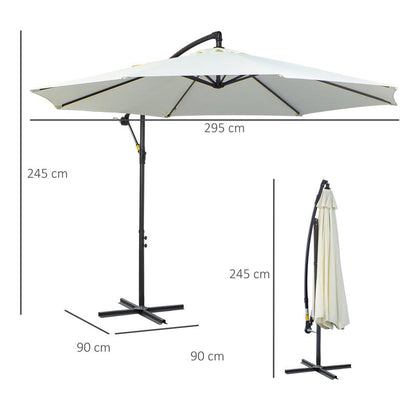 Buitenparasol – Tuinparasol – Stokparasol – Patioparasol – Zonnescherm – Stalen Frame – Duurzaam & Draagbaar