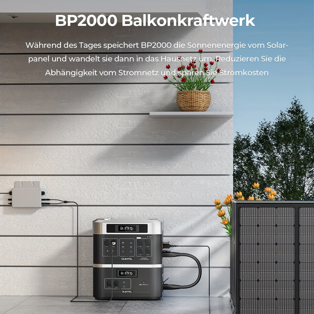 Powerstation – Draagbare Generator – Energiecentrale – Noodstroomvoorziening – Draagbare Accu – 2048Wh Capaciteit – 2200W Continu Vermogen
