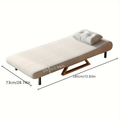 Sofa Bed, Sleeping Chair With Bed Function And Adjustable Backrest, Folding Bed, Sofa Bed For Living Room, Bedroom, Maximum Load 150 Kg, White And Grey