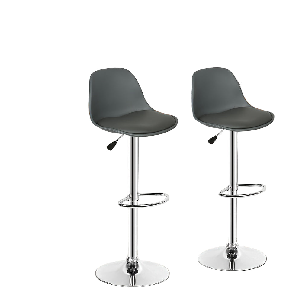 Barkrukken – Barkstoelen – Barstoelen – Keukenstoelen – Barkrukken – Verstelbaar In Hoogte – 360° Draaibaar – Kunstleren Ovalen Zitting – Ergonomische Wing Back Rugleuning
