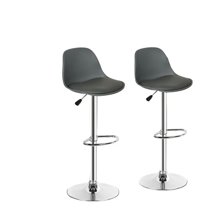 Barkrukken – Barkstoelen – Barstoelen – Keukenstoelen – Barkrukken – Verstelbaar In Hoogte – 360° Draaibaar – Kunstleren Ovalen Zitting – Ergonomische Wing Back Rugleuning