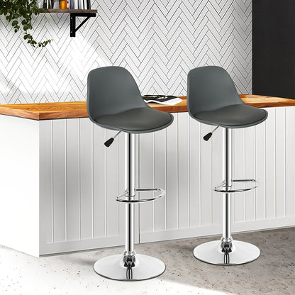 Barstoel – Barkruk – Barstoel Set – Barkrukken Set – Barstoel Draaibaar – Set Van 6 – Kunstleren Bekleding – Hoogte 65 cm – Makkelijk Schoon Te Maken – Ruimtebesparend Ontwerp