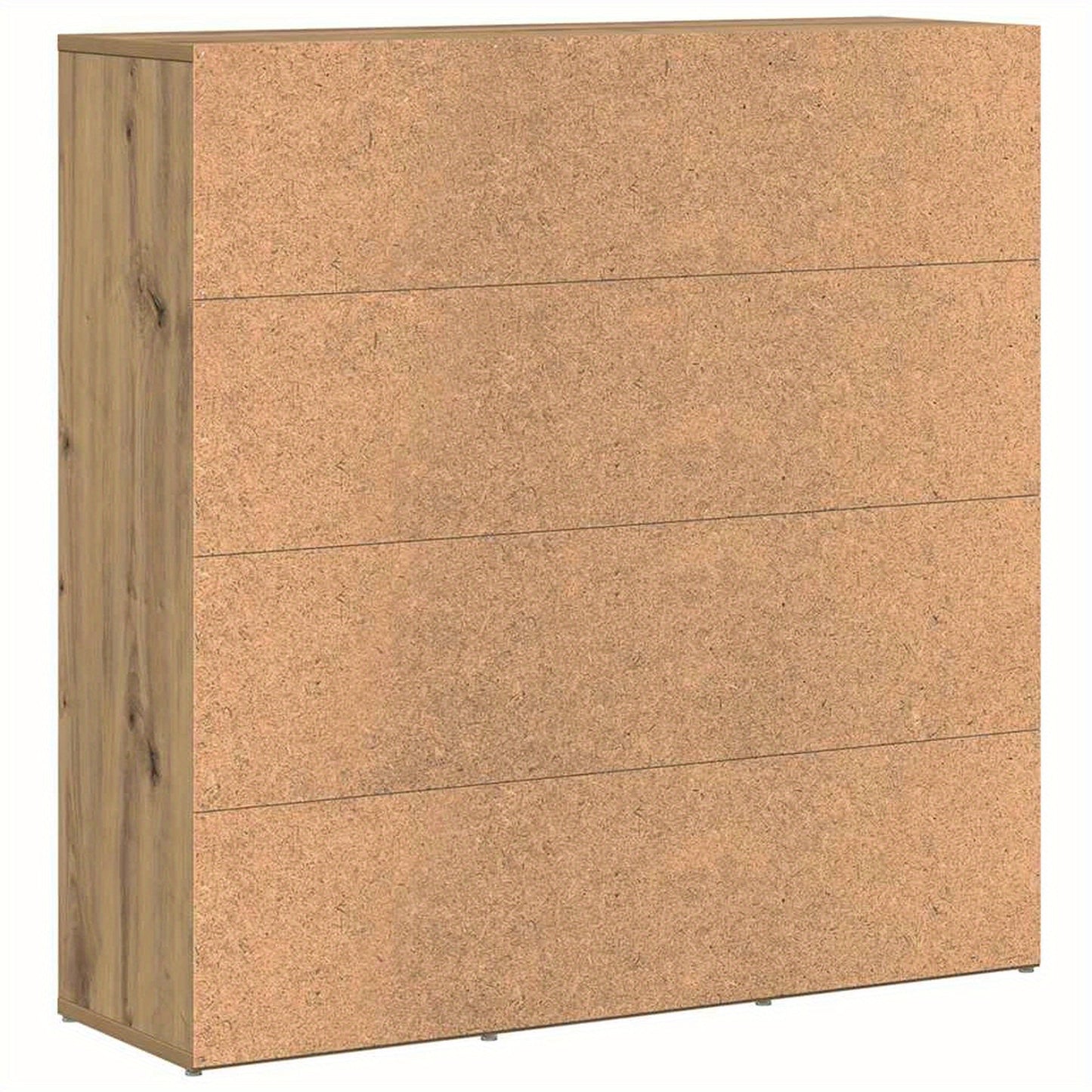 Boekenkast – Opbergkast – Vitrinekast – Wandkast – Kast met Deuren – Modern Design – Licht Eiken Fineer – 90x28x90 cm – 9 Vakjes – Vrijstaand – Stabiel & Duurzaam