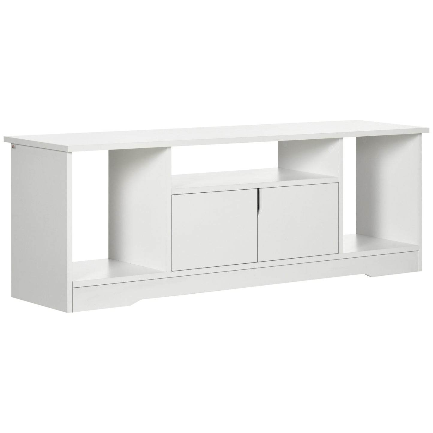TV-meubel – TV-kast – TV-benk – Televisiekast – Media-meubel – Wit – Compact Design – Spaanplaat – 120x30x41 cm
