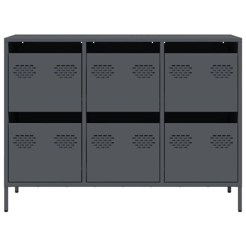 Modern Steel Cold Rolled Wooden Buffet with 6 Removable Compartments - 101.5x39x73.5cm, Mixed Color, Floor-Standing Design for Dining Room or Kitchen, Kitchen Buffet