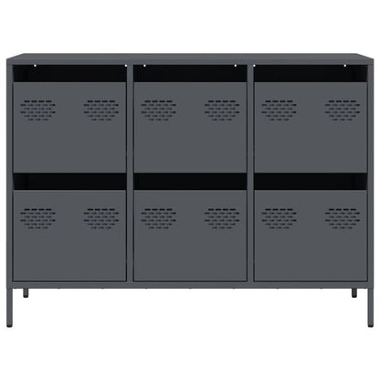 Modern Steel Cold Rolled Wooden Buffet with 6 Removable Compartments - 101.5x39x73.5cm, Mixed Color, Floor-Standing Design for Dining Room or Kitchen, Kitchen Buffet