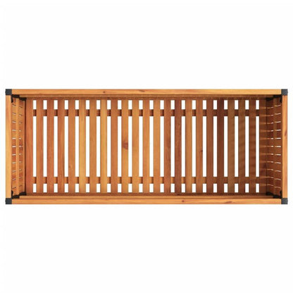 Planter 110x45x44cm solid acaciawood en Practical Removable Outdoor