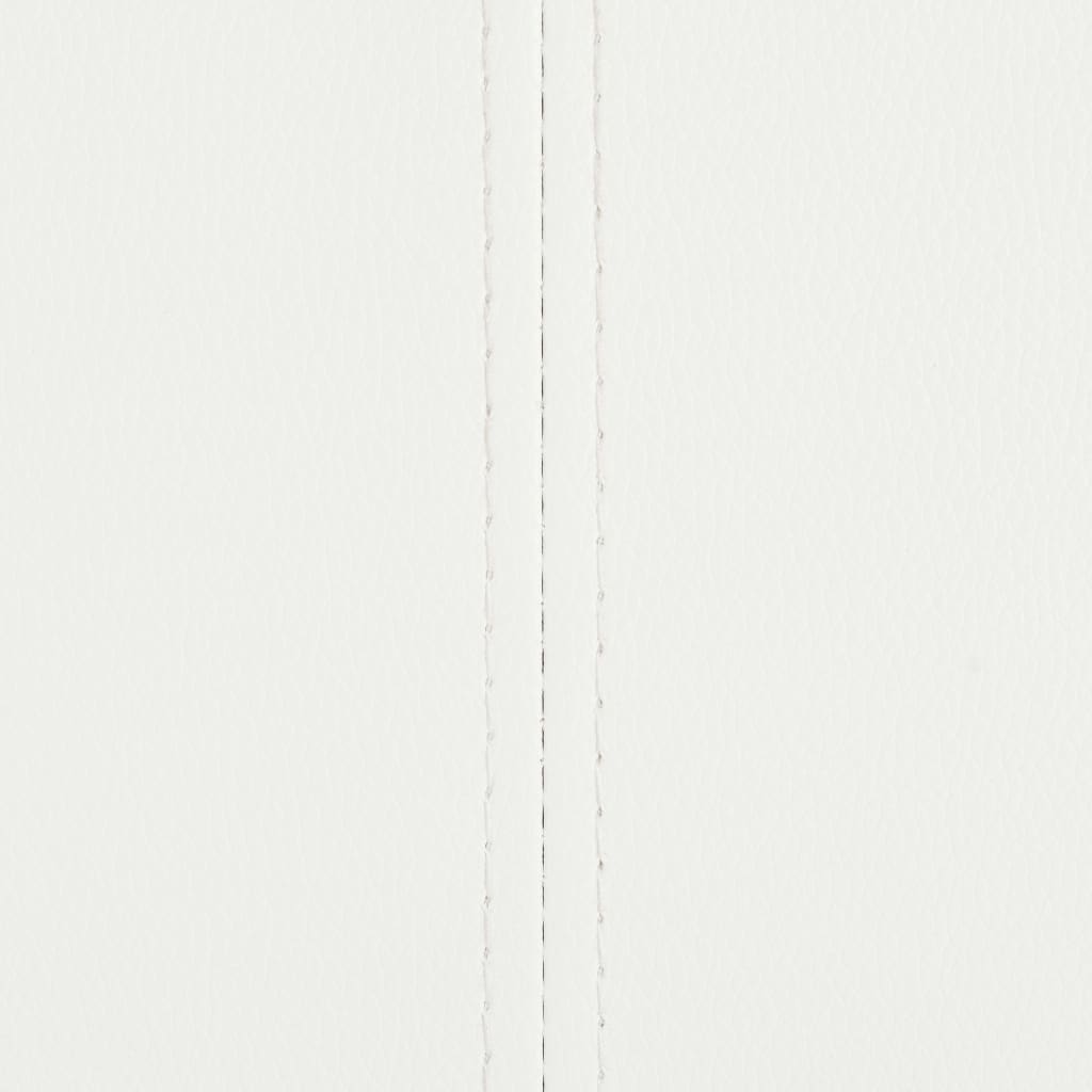 Eetkamerstoel – Stoel – Zitschair – Eettafelstoel – Bijzetstoel – Kunstleer Bekleding – Stevig Stalen Frame – Set Van 4 – Wit