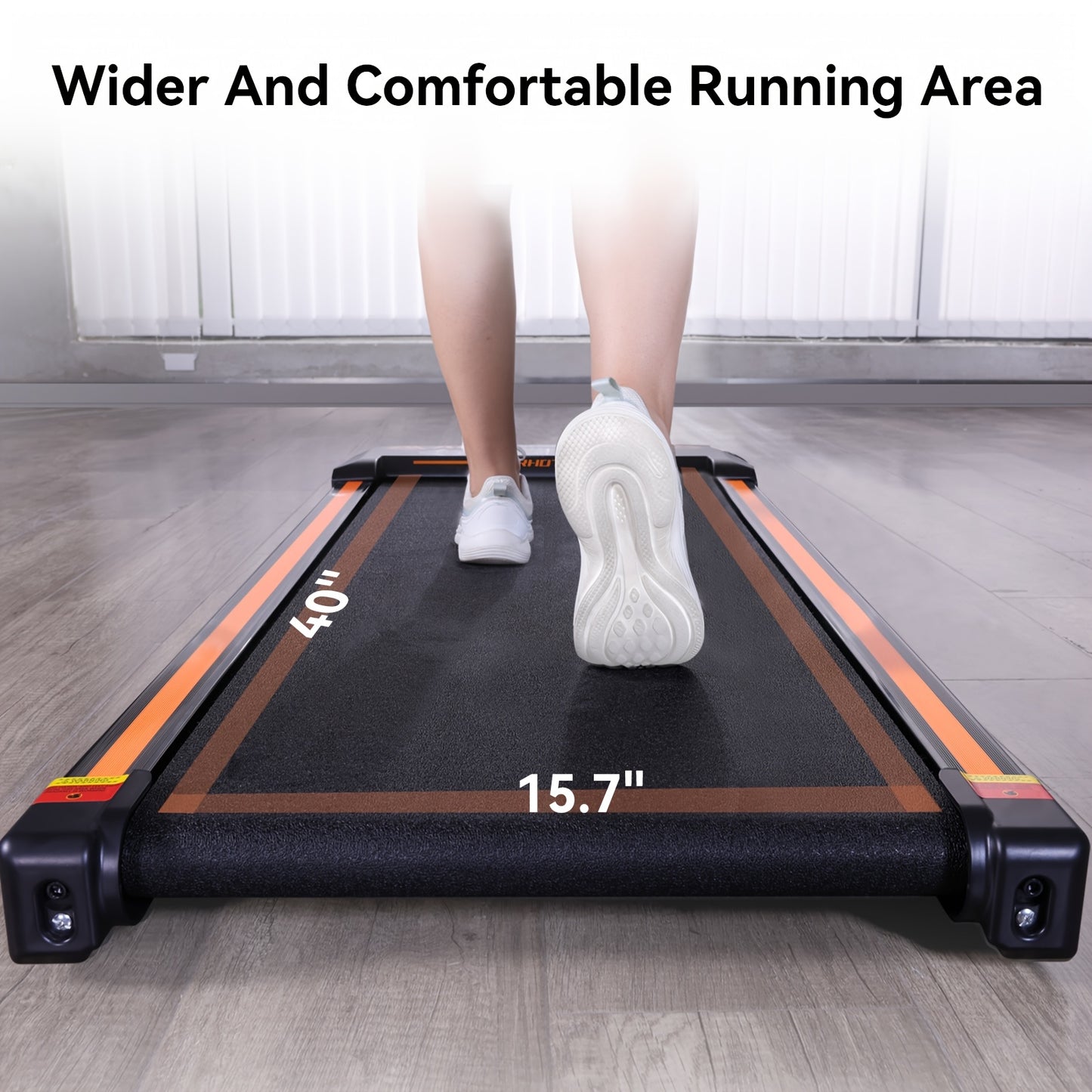 Loopband – Compact Looprek – Thuis Fitnessapparaat – Bureau Loopband – Stil Motor Geluid – Max 120 Kg Draagvermogen - Zilver