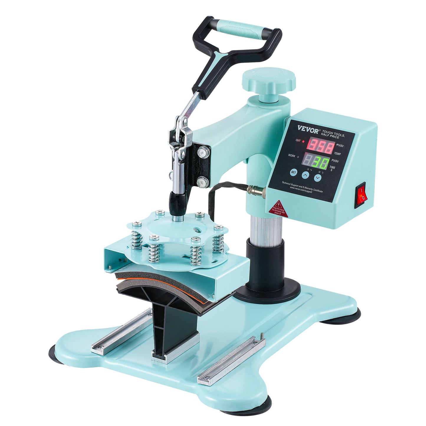 Transferpers – Hittepers – Heat Press – Warmtepers – Drukpers – 8-in-1 Multifunctioneel – Groot Persoppervlak 38x38 cm