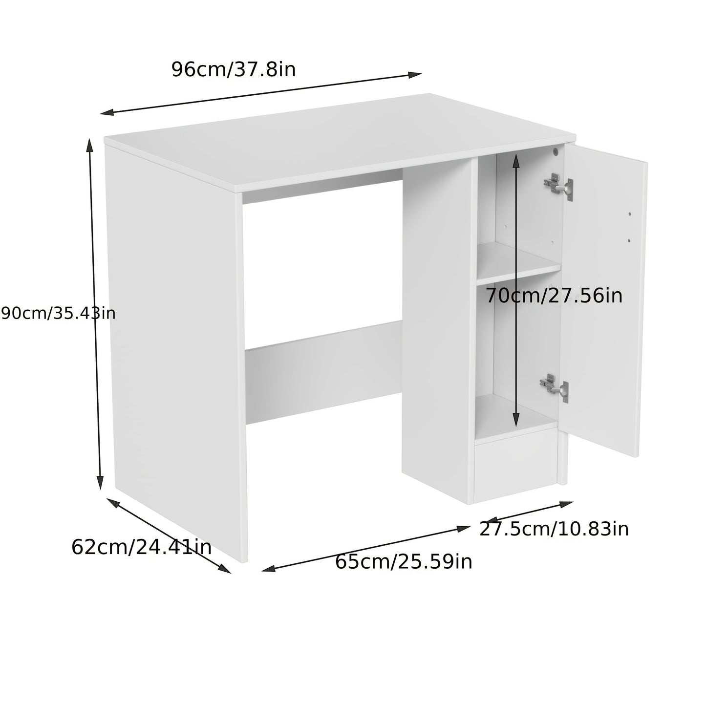 Opbergkast – Opbergsysteem – Opbergmeubel – Kast Met Wieltjes – Witte Houten Opbergkast – Compact 96x62x90 cm – Mobiel En Duurzaam
