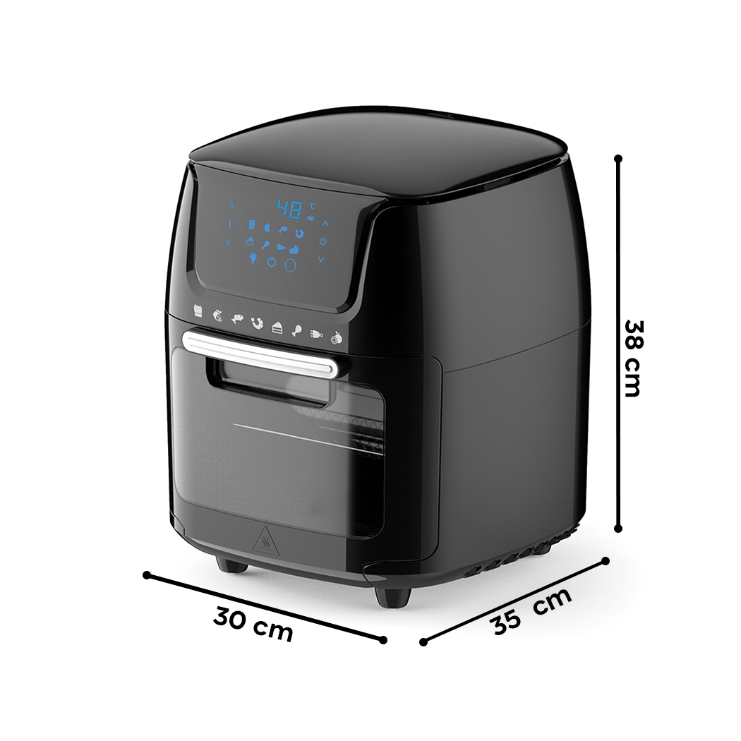 Airfryer – Heteluchtfriteuse – Airfry Oven – Digitale Friteuse – 15L Capaciteit – 1800 Watt – 8 Kookprogramma’s – Touchscreen Display