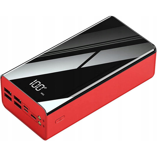 Powerbank – Draagbare Oplader – Externe Accu – Mobiele Batterij – USB Charger – 50.000 mAh Capaciteit – 7 Poorten Inclusief Lightning & USB-C – Snelladen 10W – LED Zaklamp