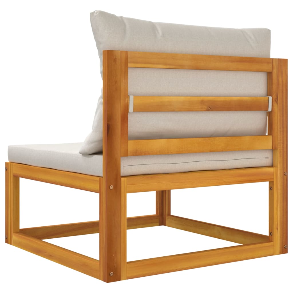 3-Delige Acacia Loungeset – Tuinmeubilair – Buitenbank – Loungeset Balkon – Massief Acaciahout – Dikke Kussens