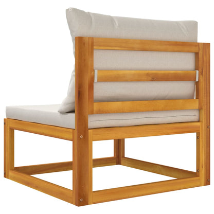 3-Delige Acacia Loungeset – Tuinmeubilair – Buitenbank – Loungeset Balkon – Massief Acaciahout – Dikke Kussens