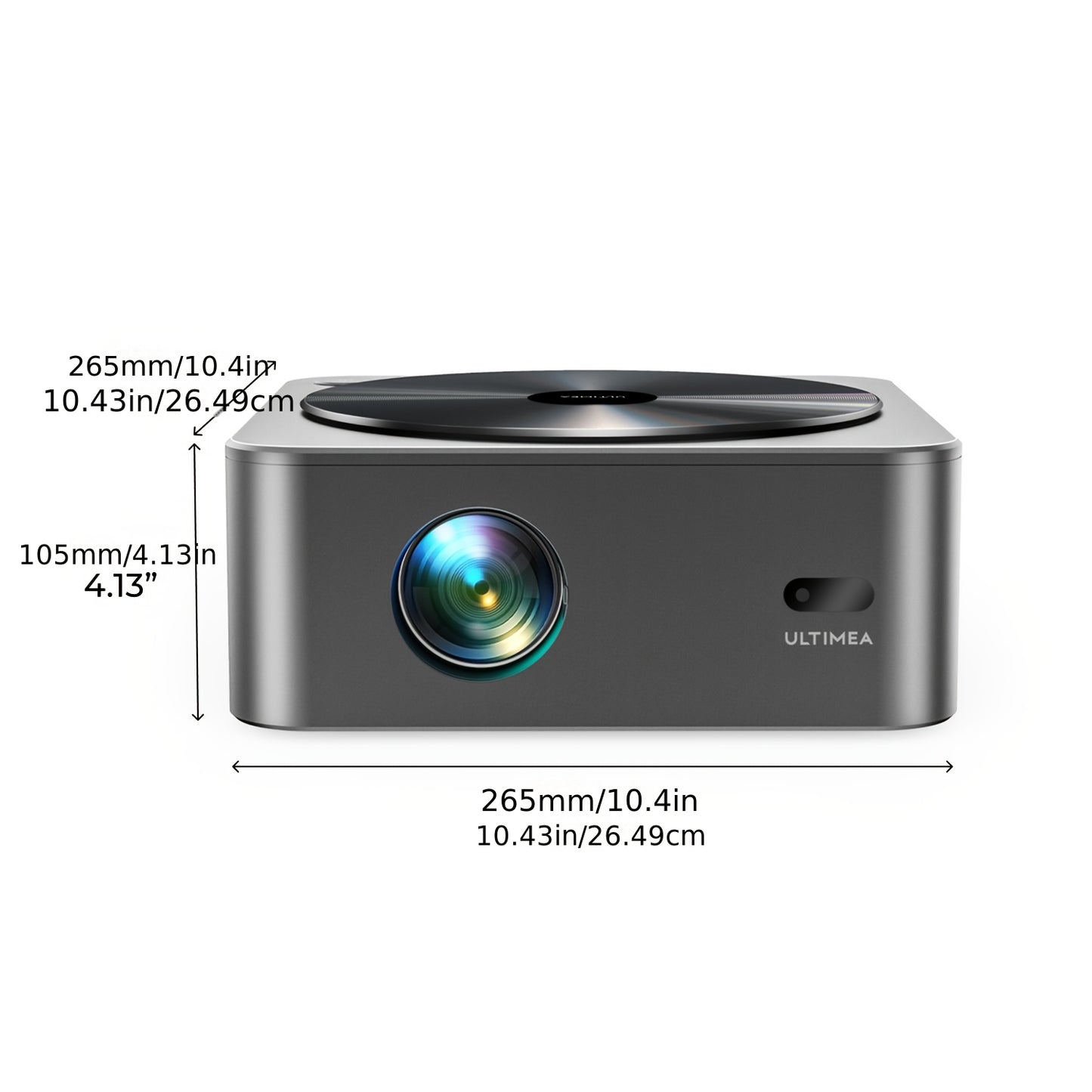 Beamer – Mini Beamer – Projector – Draagbare Beamer – Smart Projector – Full HD 1080p Resolutie – 700 ANSI Lumen Helderheid – Automatische Focus & 6D Keystone Correctie – HDR10 Ondersteuning