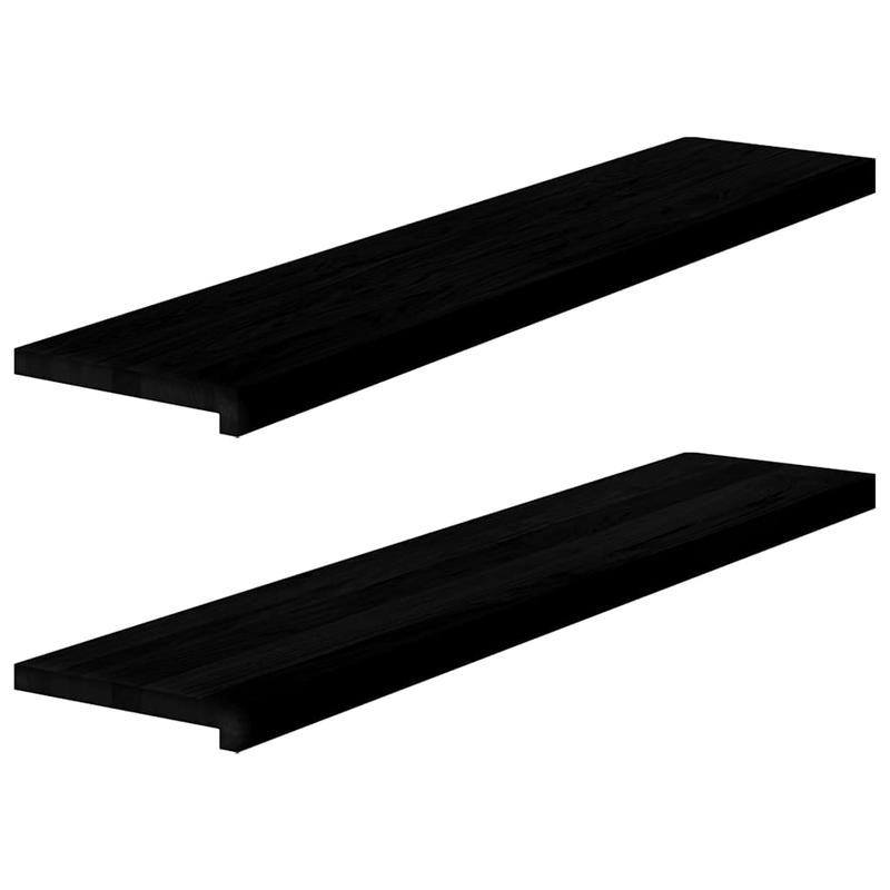 Trapbomen – Traptreden – Trapbescherming – Antislip Traplatten – Donker Eikenhout – 120x30x2 cm – Massief Hout – Antislip Oppervlak