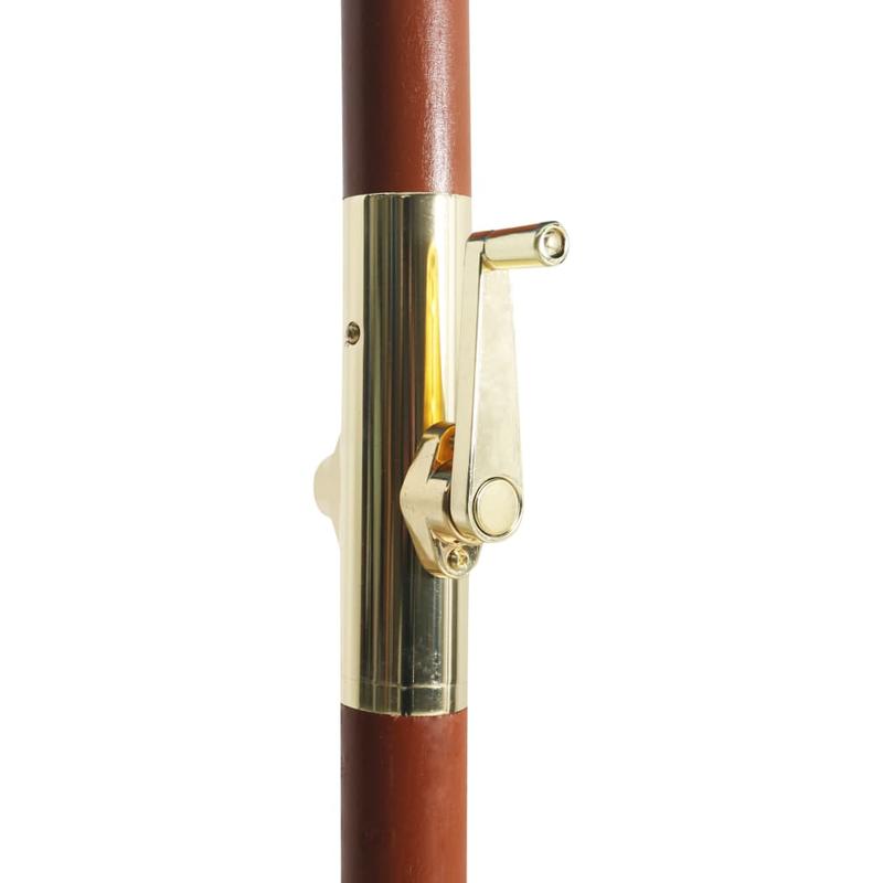 Solid Parasol with wood mast 300x258cm