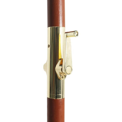 Solid Parasol with wood mast 300x258cm