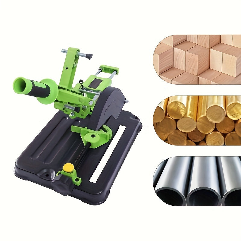 Haakse Slijperhouder – Slijperstandaard – Slijperhouder – Bankslijper – Snijsteun – Groen – Voor 100-125 mm Schijven – Stevige IJzeren Basis – Kantelbare Constructie